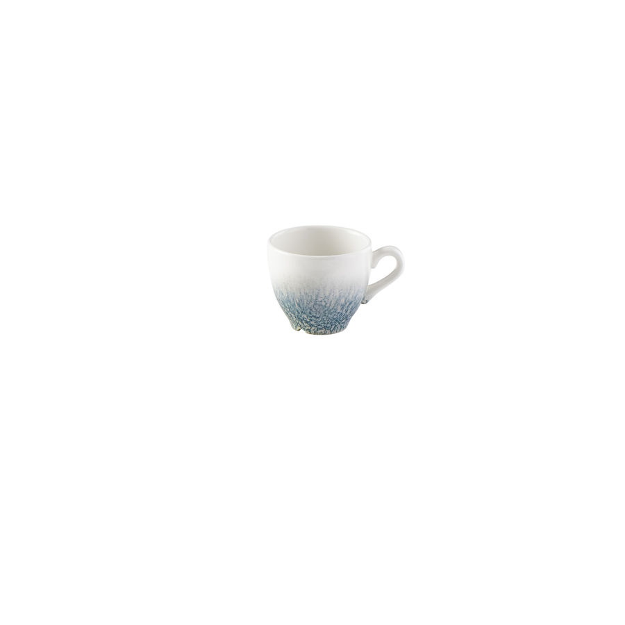 Churchill Studio Prints Raku Vitrified Porcelain Topaz Blue Espresso Cup 10cl 3.5oz