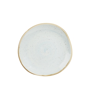 Churchill Stonecast Vitrified Porcelain Duck Egg Blue Organic Round Plate 18.6cm