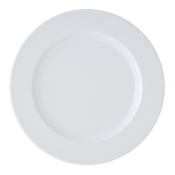 Astera Brasserie Vitrified Porcelain White Round Plate 24cm