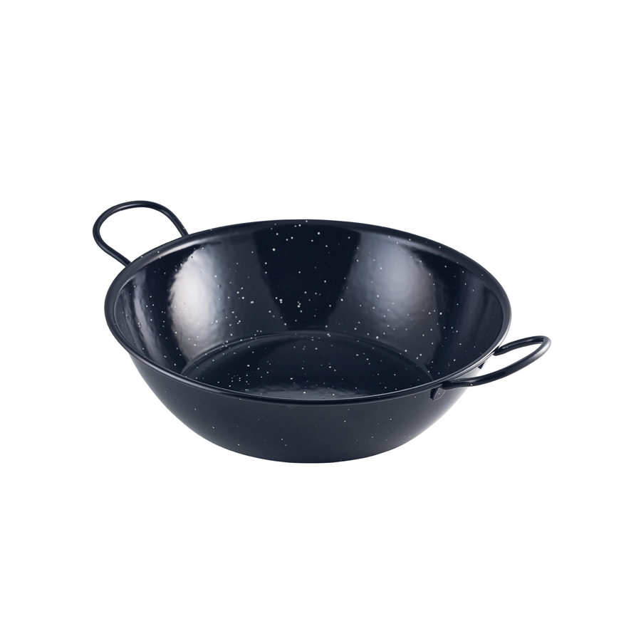 Black Enamel Dish 30cm