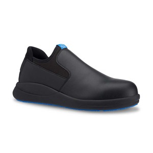WearerTech Custom Pro Vitalise Black Microfibre Unisex Slip On Shoe With Safety Toe