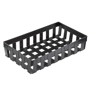 TableCraft Forge Collection Rectangular Black Galvinised Steel 1/1 Gastronorm Basket 52.5x32.5x11cm