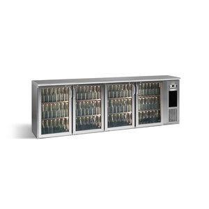 Gamko E3/2222GMUCS Doors Bottle Cooler - 4 Glass Doors - Stainless Steel