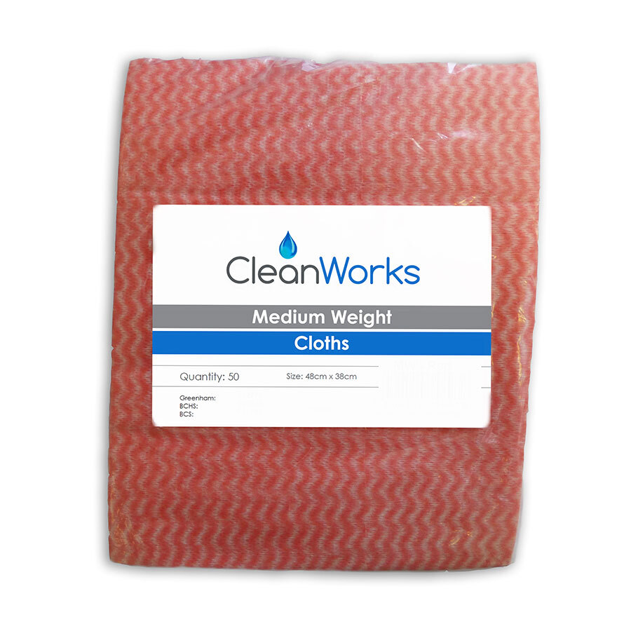 Cleanworks Medium Weight General Purpose Cloth Red