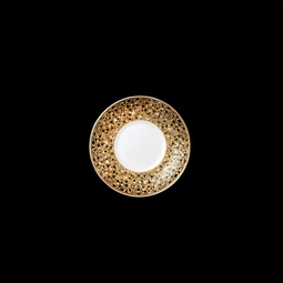 William Edwards Fizz Bone China Gold Round Espresso Sacuer 12cm
