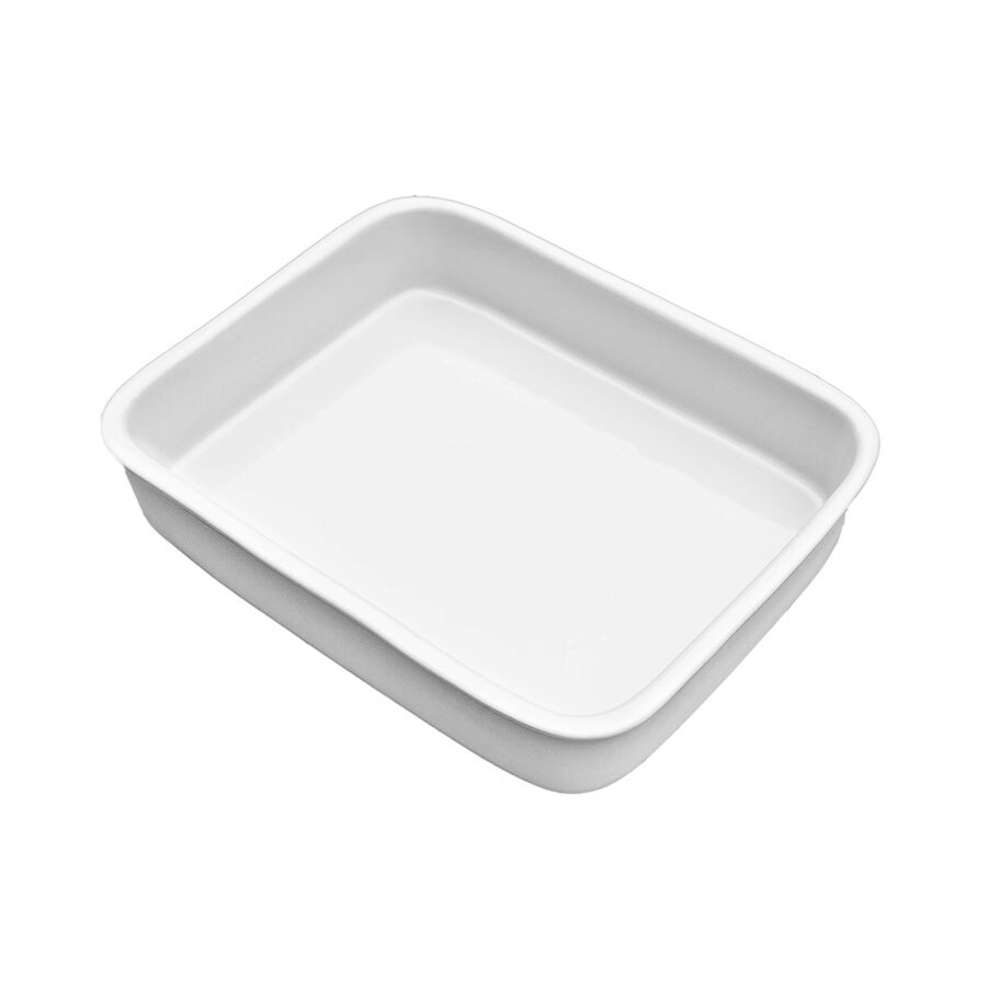 White Ceramic Baking Dish Gastronorm 1/2 65mm size.
