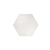 Nokte Clochan White Hexagon Lid/Tray 40cm