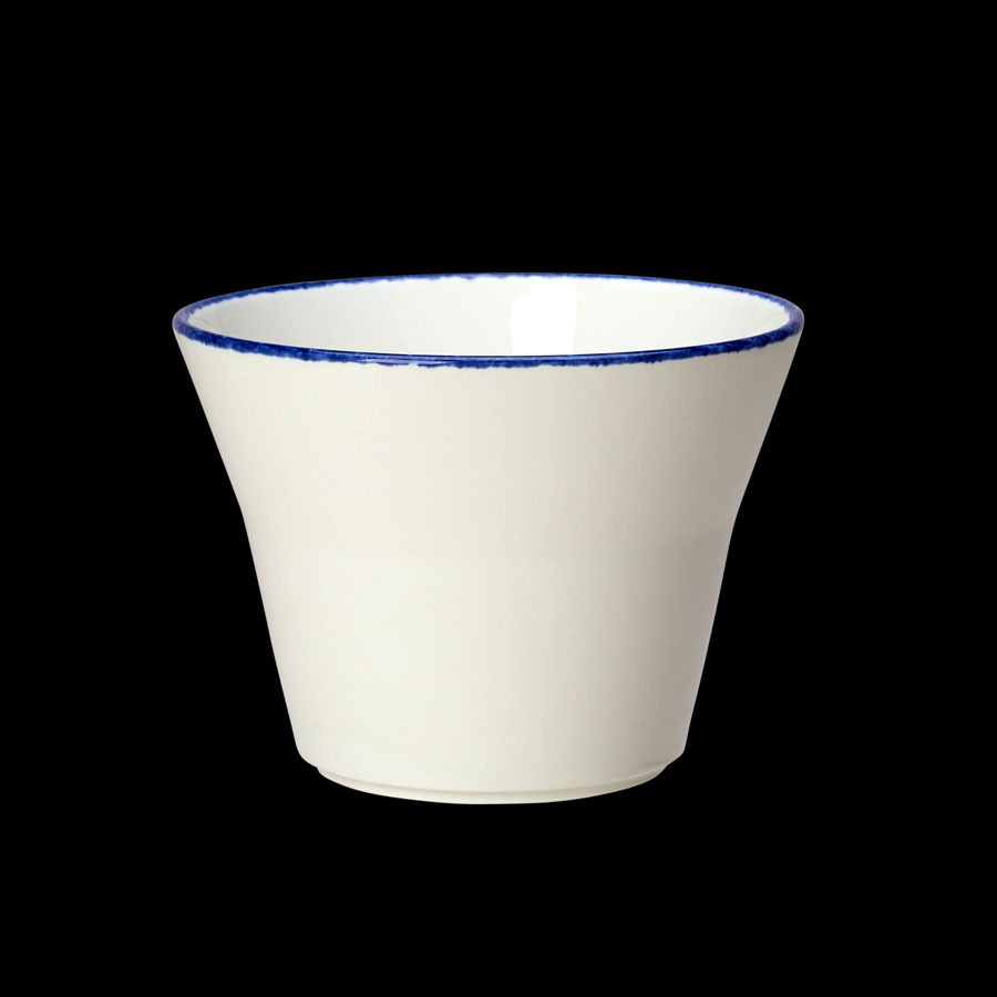 Steelite Blue Dapple Vitrified Porcelain Round Stacking Bowl 35.5x10cm 14x4 Inch