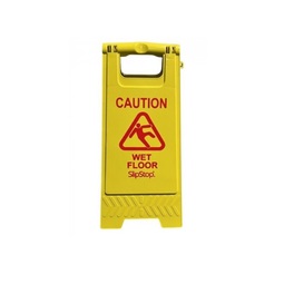 Arrow Folding Yellow Warning Sign Caution Wet Floor