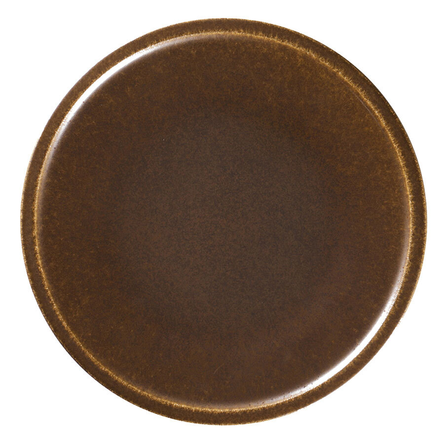 Rak Ease Vitrified Porcelain Rust Round Flat Coupe Plate 28cm