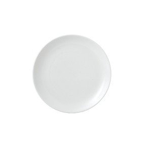 Churchill Vellum Vitrified Porcelain White Round Intermediate Coupe Plate 26cm