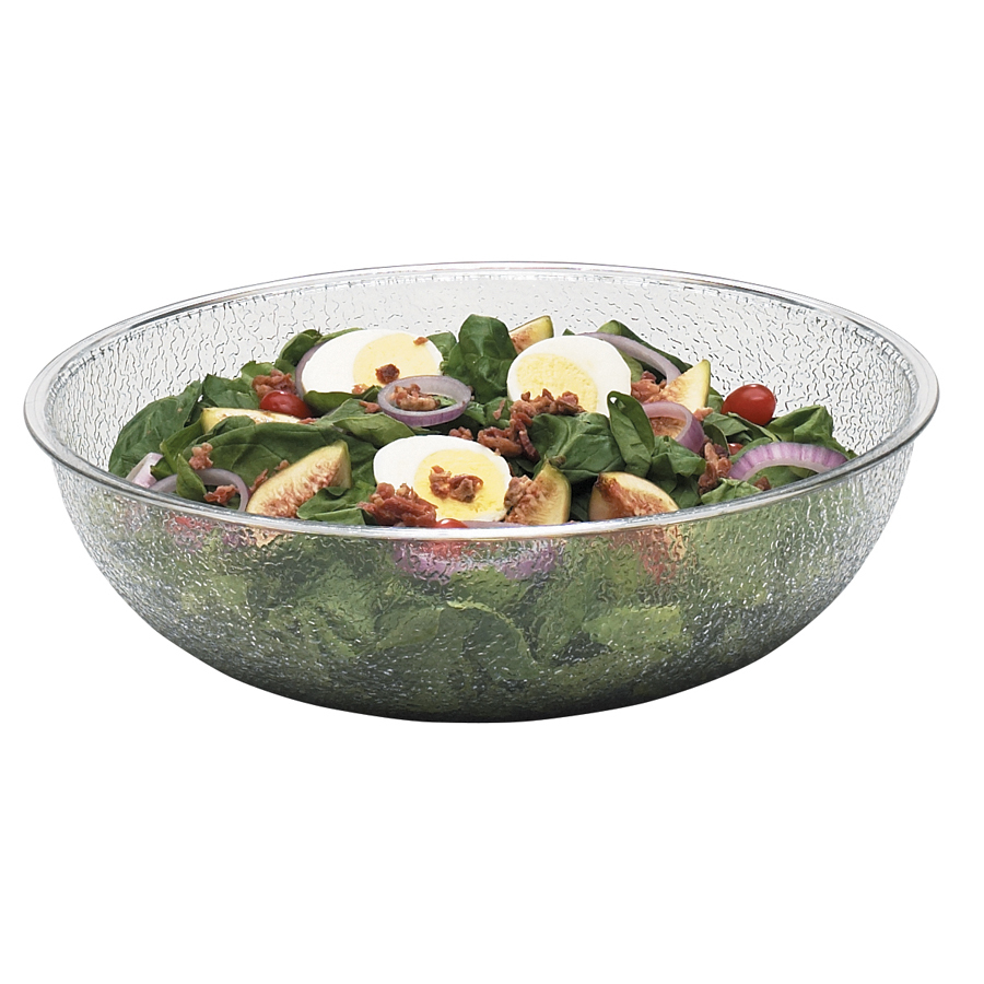 Cambro Camwear Polycarbonate Round Clear Pebbled Bowl 30.5cm 5.5 Litre