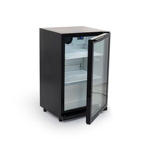 Arctica Bar & Display Bottle Cooler - 1 Hinged Door - Black - Low Height