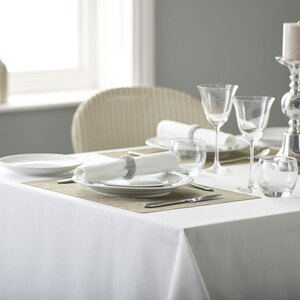 Plain Weave White Tablecloth 178/178cm (70/70 inch)
