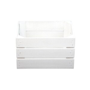 Small Rustic Crate, White