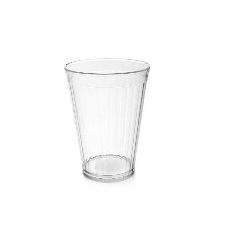Polycarbonate Tumbler Fluted 5.25oz Clear