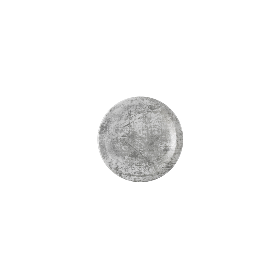 Dudson Urban Vitrified Porcelain Steel Grey Round Narrow Rim Plate 15.2cm