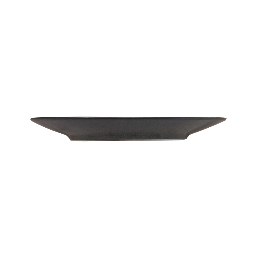 Artisan Andromeda Vitrified Stoneware Round Black Coupe Plate 21cm