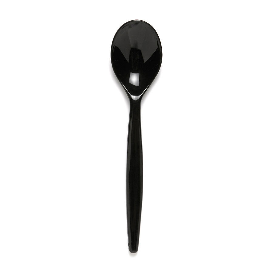 Harfield Polycarbonate Dessert Spoon Standard Black 20cm