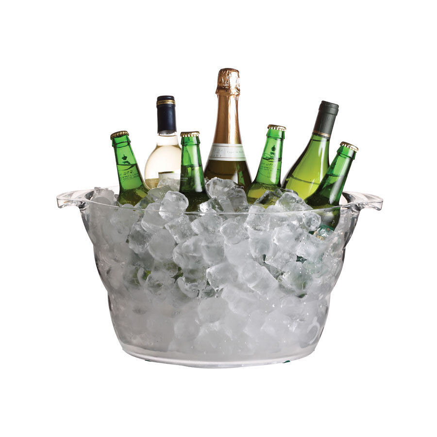 Acrylic Large Oval Drinks Cooler 47 x 28 x 23cm