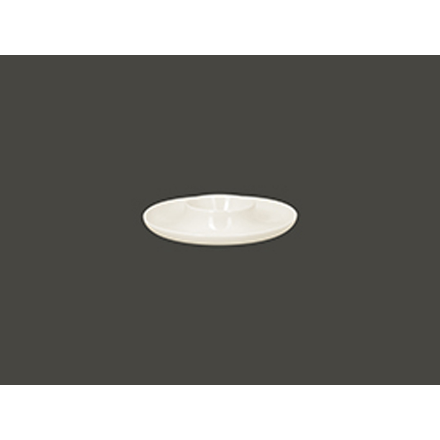 Rak Sugestions Ashore Vitrified Porcelain Round White Plate Hollow 19cm