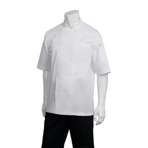 Chef Works Montreal Unisex White Short Sleeve Chef Jacket