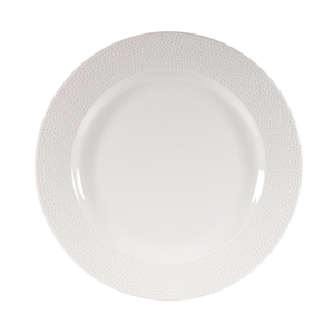 Churchill Isla Vitrified Porcelain White Round Footed Plate 26.1cm