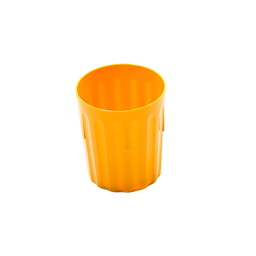 Polycarbonate Tumbler Fluted 8oz Yellow