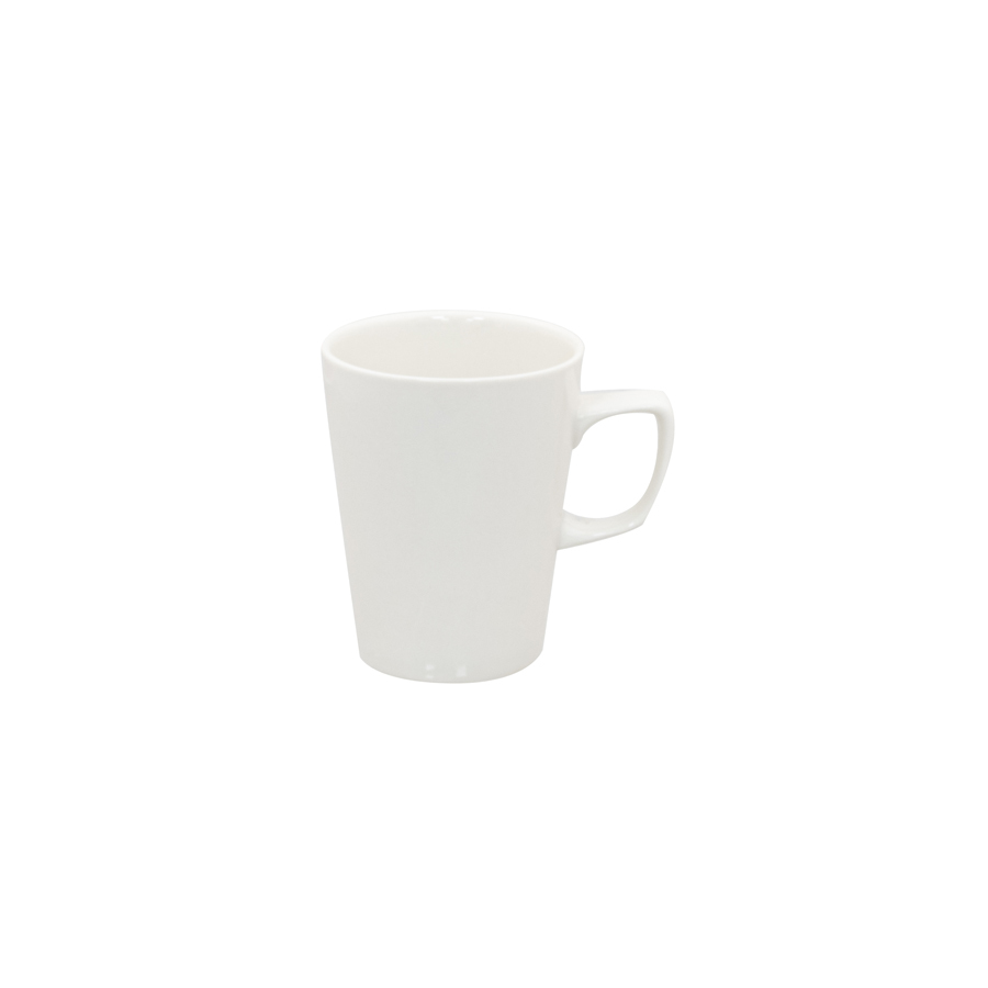 Superwhite Café Porcelain White Latte Mug 340ml 12oz