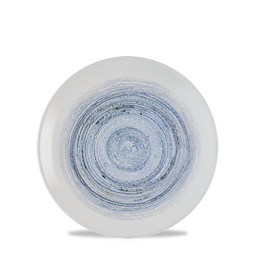 Churchill Elements Vitrified Porcelain Coast Round Coupe Plate 16.5cm