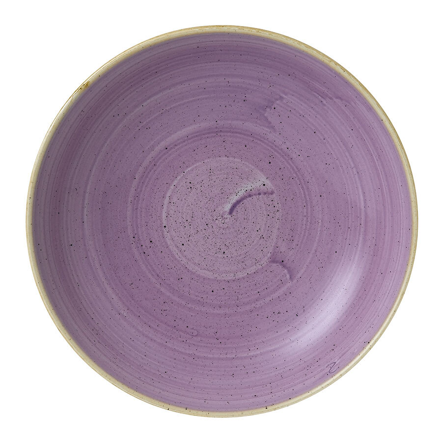Churchill Stonecast Vitrified Porcelain Lavender Round Coupe Bowl 24.8cm 113.6cl 40oz