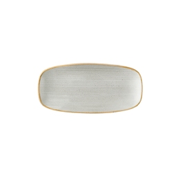 Churchill Stonecast Raw Vitrified Porcelain Grey Oblong Plate 26.9x12.7cm