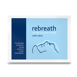 Rebreath Mouth To Mouth Resuscitation Device With Valve
