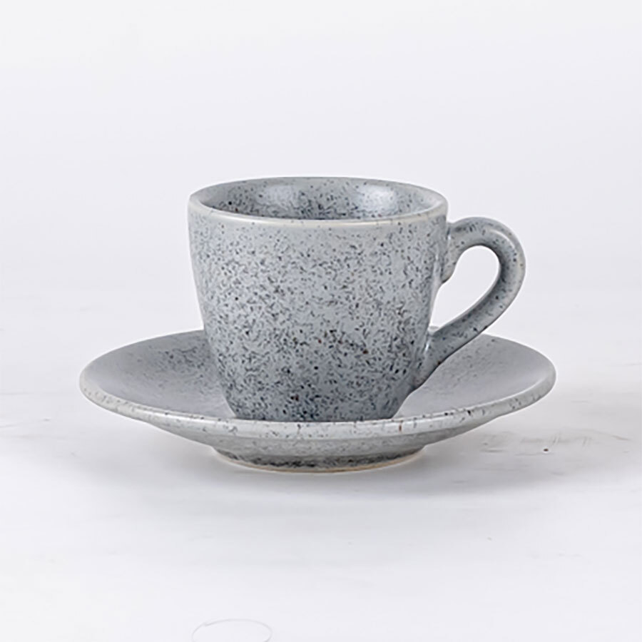 Artisan Kernow Vitrified Stoneware Grey Espresso Cup 8.5cl 3oz