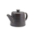 Genware Terra Vitrified Porcelain Black Teapot 50cl 17.6oz