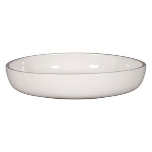 Rak Ease Vitrified Porcelain White Round Deep Plate 24cm 125.5cl