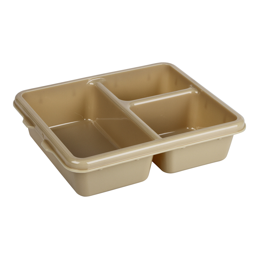 Cambro Meal Delivery Tray 3 Compartment Beige Polycarbonate