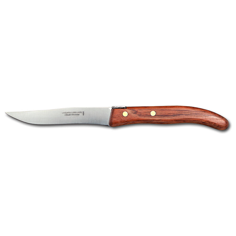 Claude Dozorme Laguiole 18/10 Stainless Steel Grillade Steak Knife Wooden Handle