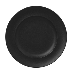 Rak Neofusion Vitrified Porcelain Black Round Flat Plate 33cm