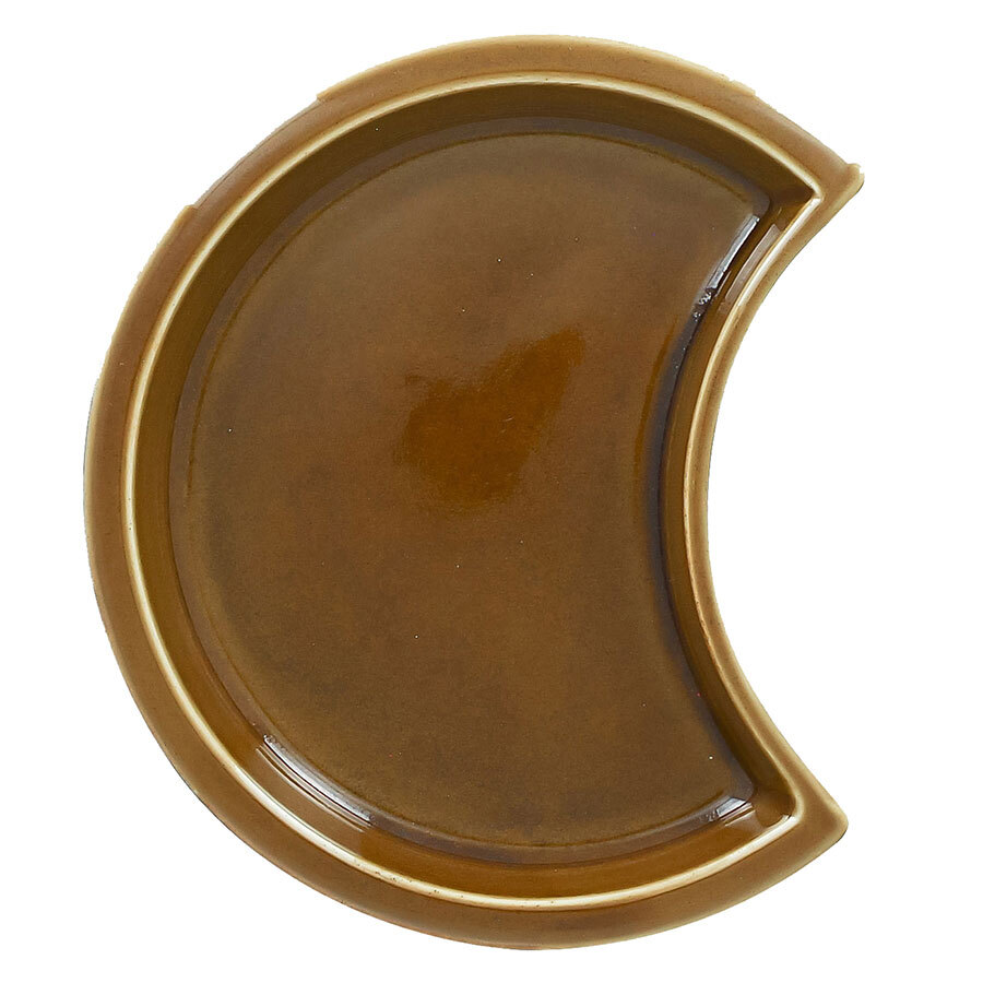 Rak Sugestions Ashore Vitrified Porcelain Round Brown Flat Lid 14.5cm