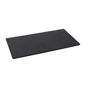 Platter Slate Black Melamine Oblong 1/3 Size