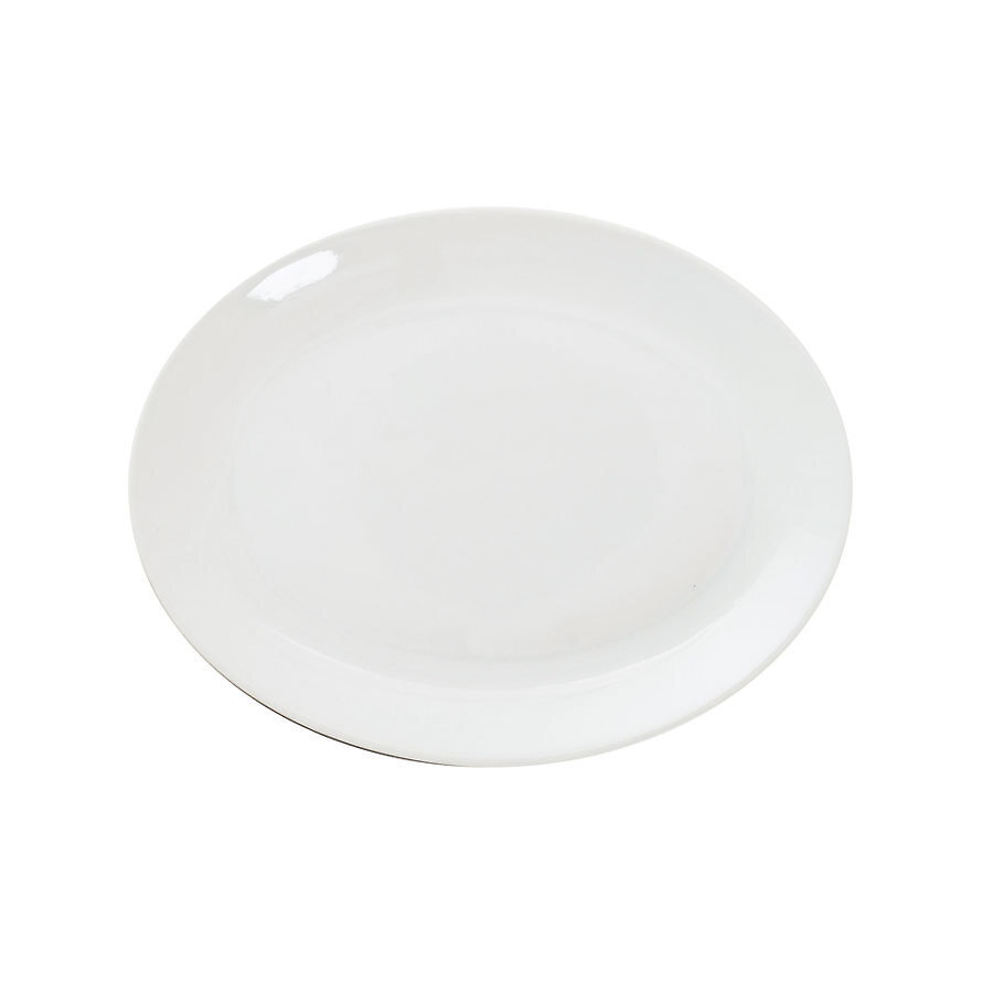 Great White Porcelain Oval Plate 28cm