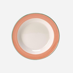 Steelite Rio Vitrified Porcelain Round Pink Soup Plate 21.5cm