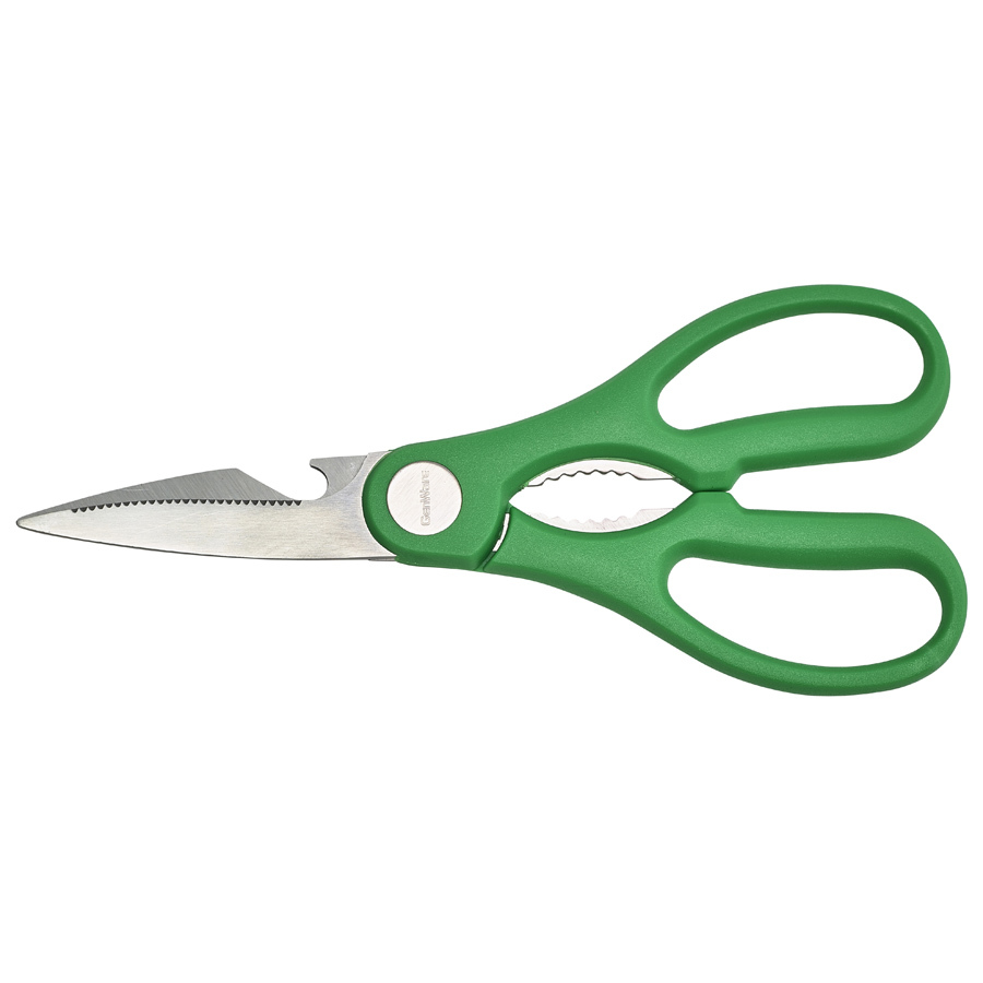 Stainless Steel Kitchen Scissors 8 Inch Green