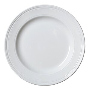 Steelite Bead Vitrified Porcelain White Round Plate 25.5cm