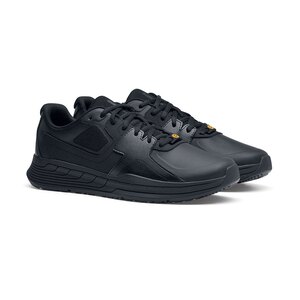 Shoes For Crews Condor Black Leather Slip Resistant Unisex Trainer