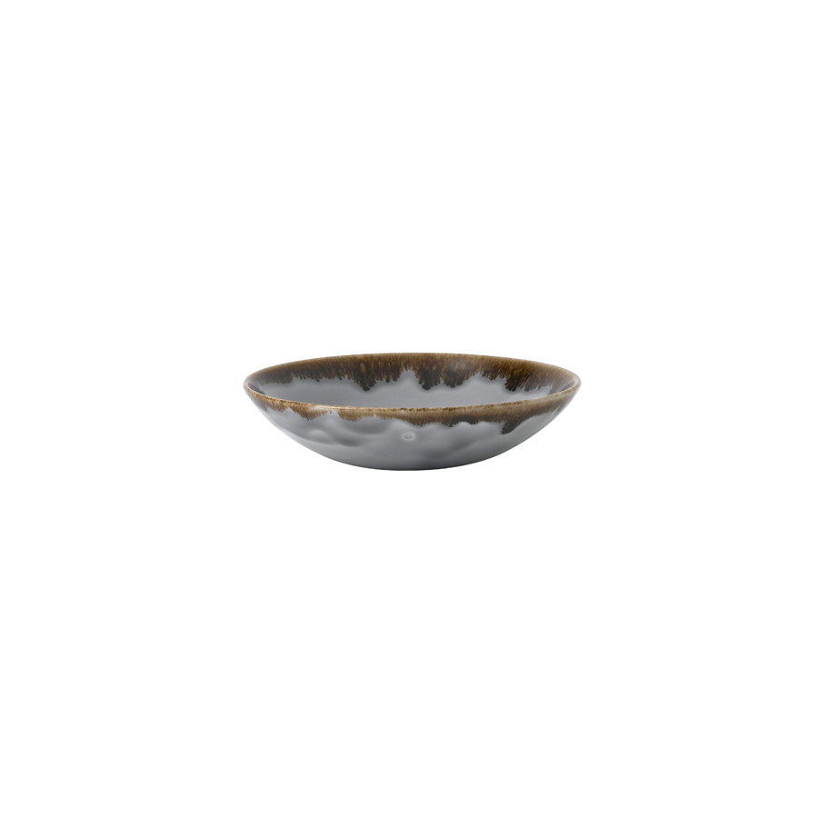 Dudson Harvest Vitrified Porcelain Grey Round Coupe Bowl 18.2cm 42.6cl 15oz