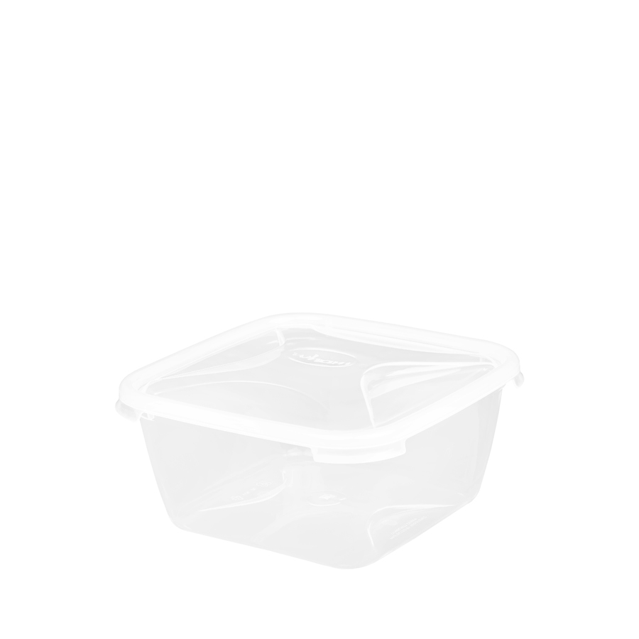 Wham Cuisine Square Food Box Clear Plastic 2ltr