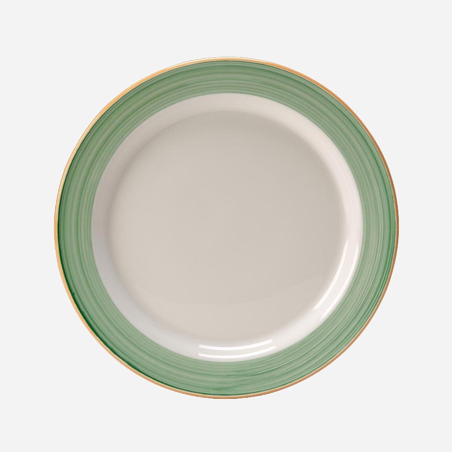 Steelite Rio Vitrified Porcelain Round Green Plate 20.25cm