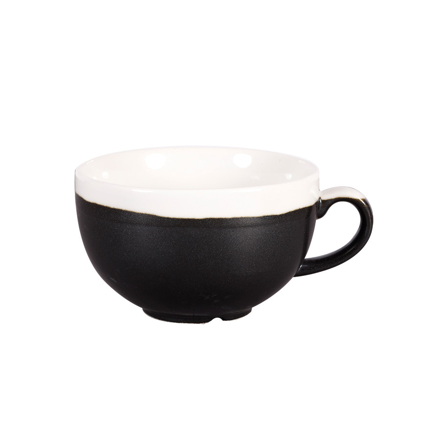 Monochrome Onyx Black Cappuccino Cup 8oz